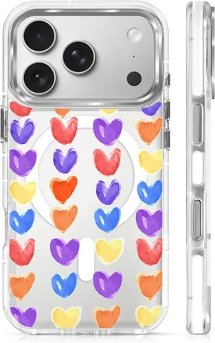 Vista 105 de Funda para iPhone 13 Pro, transparente con bonito patrón de tiburón azul, compatible con Magsafe funda protectora suave para mujeres y niñas (blanco)
