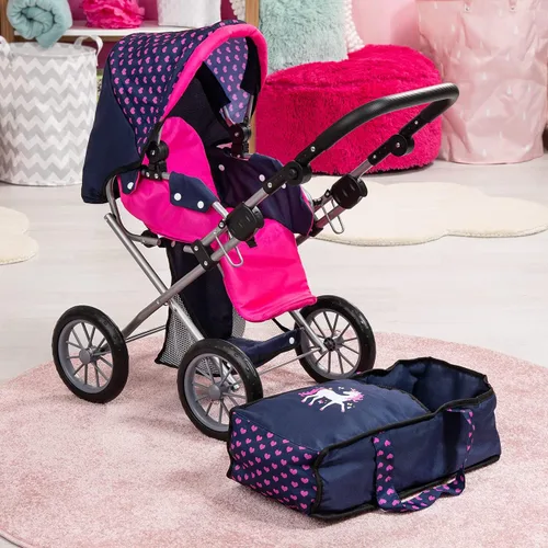 Vista 5 de Bayer City Star - Cochecito de muñeca 2 en 1 y cochecito para muñecas de 18