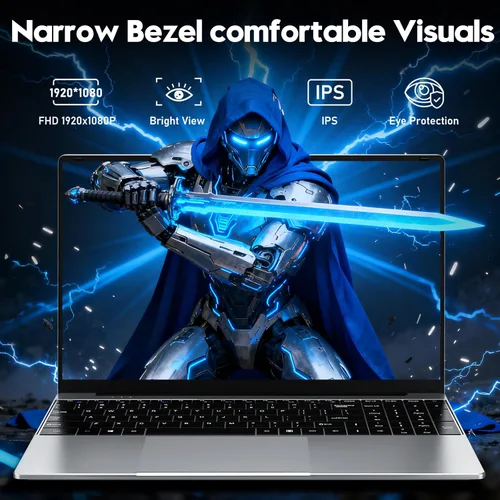Vista 4 de NIAKUN Laptop Window 11 Pro 2026, 15.6 pulgadas de regazo superior, 16 GB de RAM 256 GB SSD PC, procesador M3-6Y30, pantalla FHD, WIFI5, BT4.2