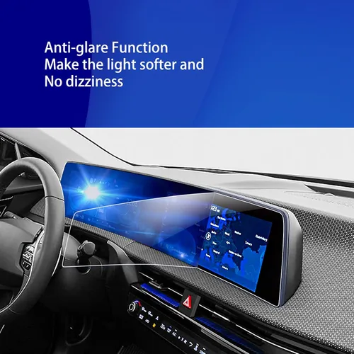 Vista 6 de Protector de pantalla para Kia EV6 2023 2024 2025 para Kia EV6 2024 2023 2022 Dual 12.3 pulgadas Protector de pantalla de plástico HD película