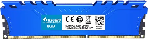 Vista 2 de DDR3 RAM 16GB Kit (2x8GB) 1866MHz CL13 UDIMM, Módulo de memoria de escritorio PC3-14900 240-Pin 1.5V 2Rx8 Dual Rank Non-ECC Unbuffered PC Computer