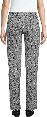 Vista 2 de Lands' End - Pantalones de cintura elástica para mujer, tiro alto, fáciles de poner, pierna recta