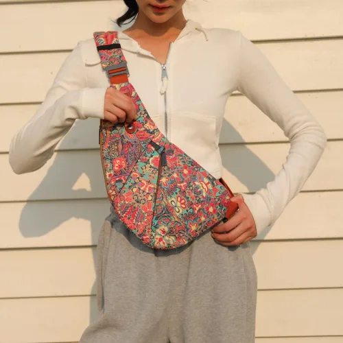 Vista 6 de Bolso bandolera para mujer, bolso cruzado en el pecho, hombro y antirrobo, bolso de viaje XB-15