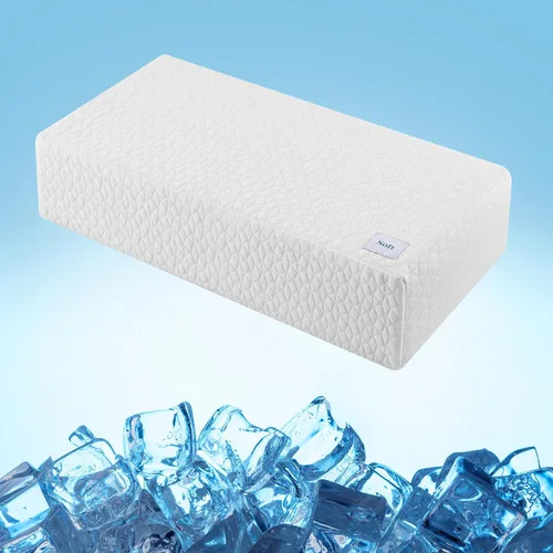 Vista 10 de HARBOREST Almohada Cubo Refrescante - Almohada para Dormir de Lado para Dolor de Cuello y Hombro, Almohada de Espuma Viscoelástica Cubo Pro con Azul