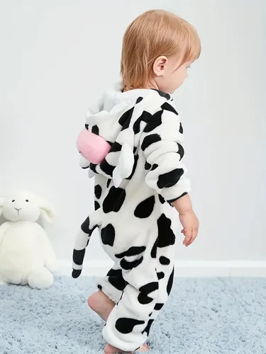 Vista 3 de DarkCom Mameluco unisex con capucha para bebé, disfraz de Halloween, regalos de Navidad para niños