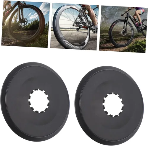 Vista 7 de 30 piezas cubierta de volante radios bicicleta radios bicicleta piñón rueda libre protector de radios carretera volante cubierta de protección