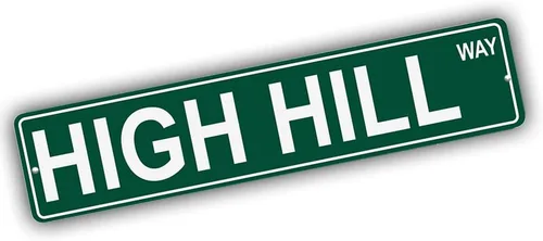 Vista 217 de Ohio Mountains Pick Your Mountain Compatible/repuesto para Acme Hill United States Mountain aluminio metal metal metal estilo letrero de calle