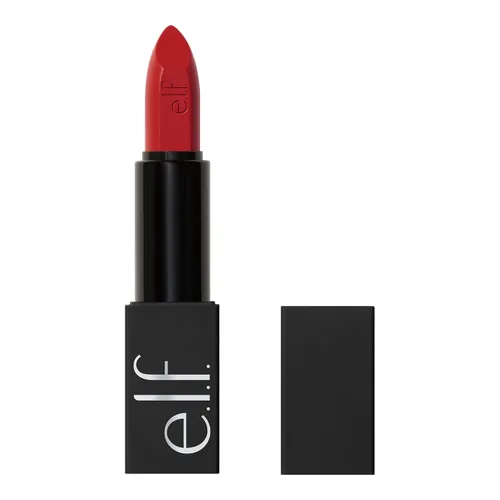 Vista 18 de e.l.f. O Face Lápiz Labial Satinado, Lápiz Labial Cremoso Ricamente Pigmentado, Nutritivo y de Larga Duración, Infundido con Jojoba, Vegano y Sin