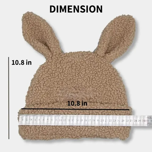 Vista 4 de RICHTRUE Bonitos gorros para mujer, gorros de conejo para mujer, accesorios Y2K, sombreros de ganchillo para mujer, gorro Kawaii