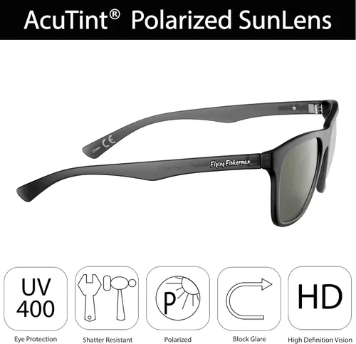 Vista 4 de Flying Fisherman Fowey Polarized Sunglasses with AcuTint UV Blocker for Fishing and Outdoor Sports