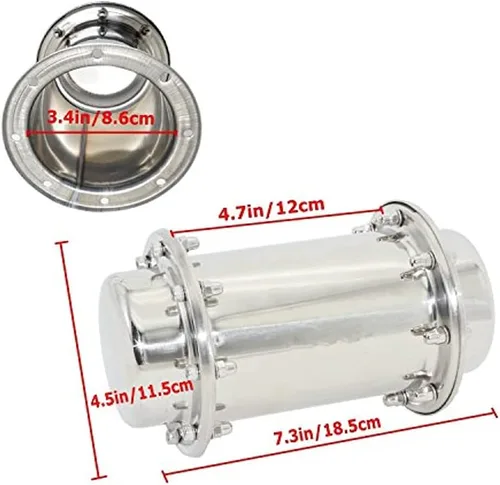 Vista 2 de Time Capsule - Contenedor impermeable anticorrosión – Tarro de almacenamiento de acero inoxidable con cerradura de contenedor de almacenamiento