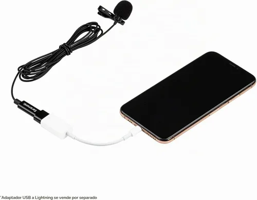 Vista 5 de Saramonic LavMicro-U - Micrófono de solapa USB C para iPhone 15, iPad, Android, micrófono de solapa de condensador omnidireccional para vlogging