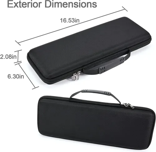 Vista 6 de RAIACE Estuche de almacenamiento rígido compatible con Logitech MX Keys Mini teclado mecánico inalámbrico de rendimiento iluminado. (solo funda)
