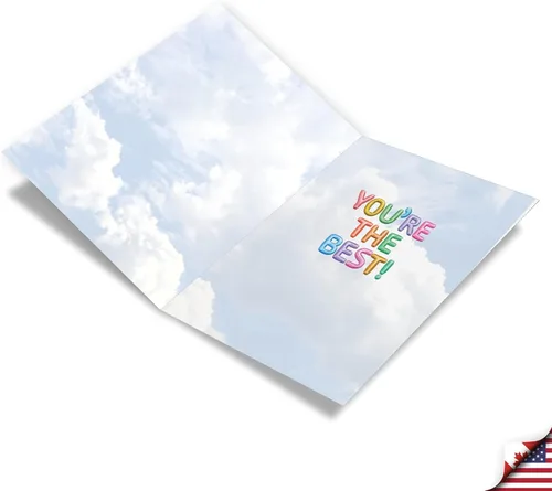 Vista 2 de The Best Card Company Boss Thank You - Tarjeta de felicitación con sobre de 5 x 7 pulgadas, 1 tarjeta, (no 3D o elevado) mensajes inflados