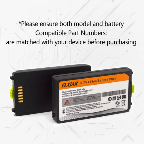 Vista 4 de Paquete de 2 baterías de polímero de litio de 3.7 V 2400 mAh para Symbol