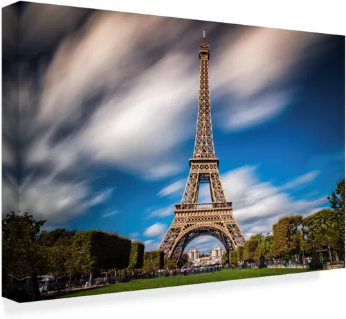 Vista 2 de Trademark Fine Art ALI35347-C2232GG Eiffel 5 por Giuseppe Torre Fine Art, 22" x 32", Multicolor