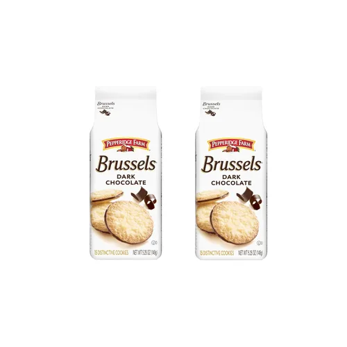 Vista 8 de Pepperidge Farm Galletas de chocolate oscuro de Bruselas, 15 Galletas de encaje, bolsa de 5.25 oz
