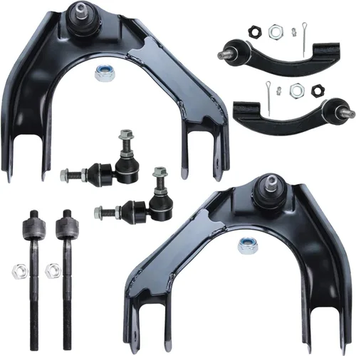 Vista 111 de Detroit Axle - Kit de brazos de control de extremo de 8 piezas para Toyota 2001-2003 Highlander 2002-2003 Camry Lexus ES300, 2 conjuntos de brazos