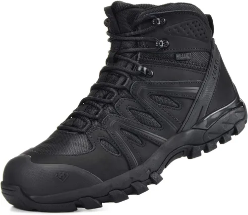 Vista 2 de XPETI -FORCE Botas tácticas medias, botas militares ligeras Negro