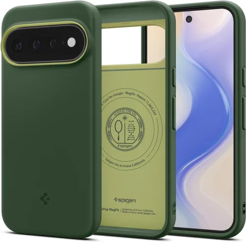 Vista 21 de Spigen Nano Pop MagFit - Carcasa para Pixel 10a, color verde AVO