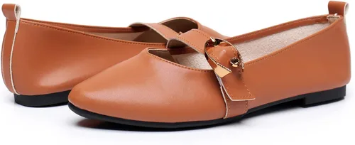 Vista 5 de VenusCelia Women's Mary Jane Flat Shoe