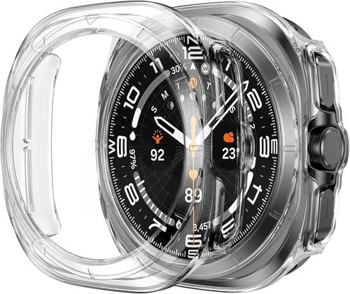 Vista 29 de Misxi - Juego de 2 fundas rígidas de policarbonato con protector de pantalla para Samsung Galaxy Watch 5 Galaxy Watch 4 de 40 mm, funda ultradelgada