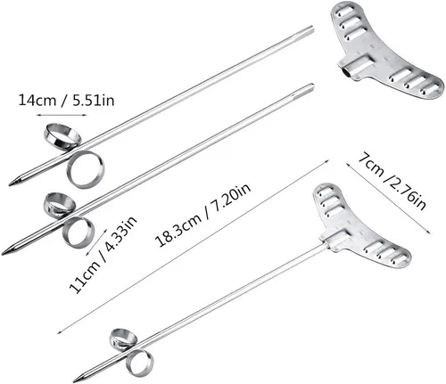 Vista 8 de Poto Cutting 17 * 4 * 2 unids/set de acero inoxidable vegetal espiral cortador manual patata zanahoria pepino tallado rodillo