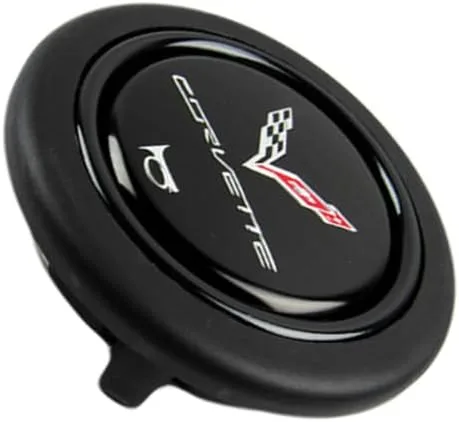 Vista 10 de Q1-TECH, botón redondo JDM universal para volantes aftermarket de 6 pernos con abertura de dos pulgadas 2" para botón de bocina (AUD-BK)