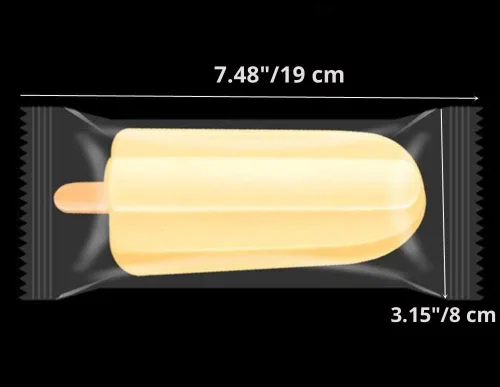 Vista 3 de Bolsas para paletas de hielo gruesas, envolturas de plástico para paletas de hielo y helado para caramelos, envases de envasado de grado alimenticio