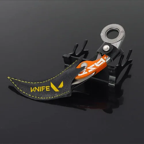 Vista 8 de Chewmeter Juego Valorant Velocity Karambit Cuchillo Figuras de Acción Juego Juguetes Colección Llavero Regalo Escritorio Decoración Mochila Colgante