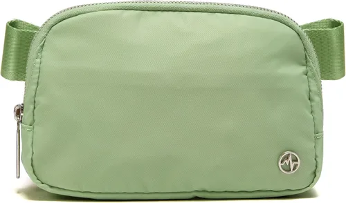 Vista 25 de Bolsa de Cinturón Pander para Mujeres, Riñoneras de Moda, Bolsas Cruzadas, Bolsa de Cinturón con Correa Ajustable, Negro, Talla única, Sólido