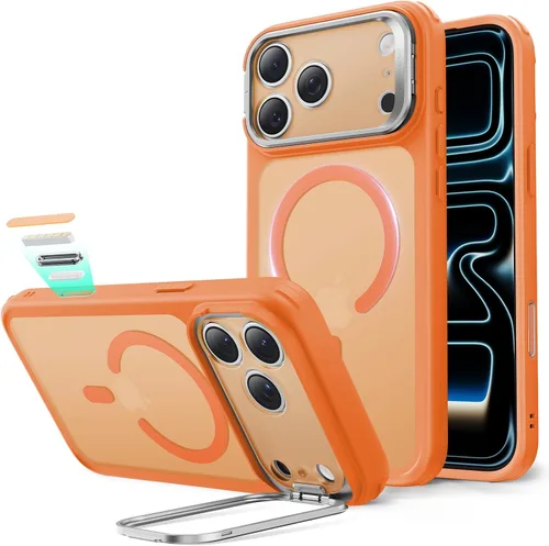 Vista 93 de ESR Funda para iPhone 13 Pro, compatible con MagSafe, protección de grado militar a prueba de golpes, soporte de anillo de cámara integrado, funda