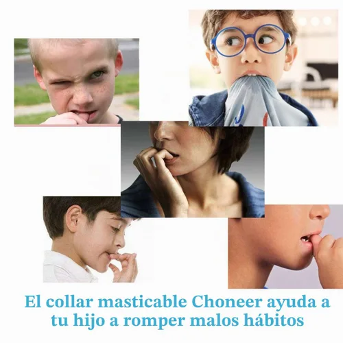 Vista 7 de Collares masticables para niños sensoriales, 6 piezas de collar masticable para niños y niñas para masticar morder y dentición, collares masticables