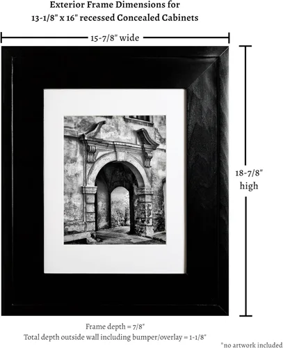 Vista 5 de Armario escondido de 13x16, regular, negro, 103BL2-AW