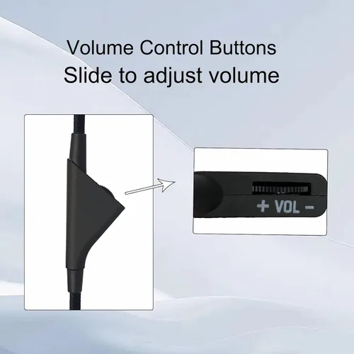 Vista 3 de Cable de audio de repuesto para auriculares para juegos Astro A10 A40 Inline Cable de control de volumen, cable auxiliar para juegos de audio, 6.6