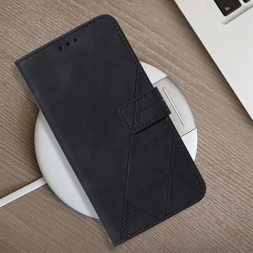 Vista 7 de LEMAXELERS Funda tipo cartera para iPod Touch 5, iPod Touch 7 con tapa magnética de piel sintética con tarjetero y función atril, protección a