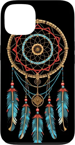 Vista 7 de Dreamcatcher Native American Indian Feathers Tribal Boho Case for iPhone 17
