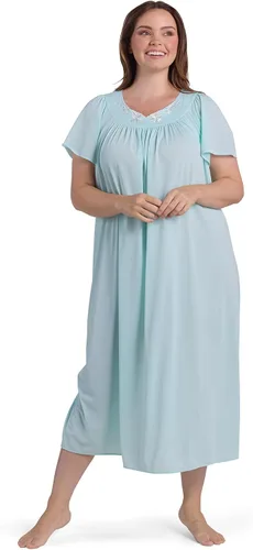 Vista 4 de Miss Elaine camisón de punto con mangas largas estilo mariposa para mujer