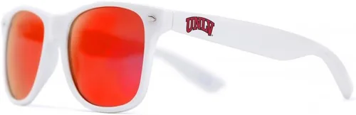 Vista 4 de Society43 Runnin NCAA Rebels UNLV-1 - Lentes de sol con montura plateada, talla única, color rojo
