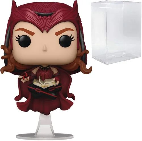 Vista 6 de POP Marvel: WandaVision - Figura de vinilo de The Scarlet Witch Funko Pop! (incluye funda protectora de caja compatible), multicolor, 3.75 pulgadas