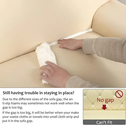 Vista 9 de uxcell Funda elástica para sofá, funda clásica sólida para sofás, sofá biplaza o sillón, muebles universales de poliéster elástico con una funda