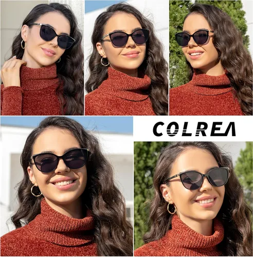 Vista 14 de Gafas de sol de moda ojo de gato para las mujeres moda Cateye UV400 protección gafas CL22017