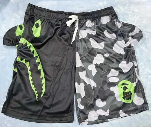 Vista 3 de Shark Camo Unisex Pantalones Deportivos Pantalones Cortos Casual Pantalones Cortos Playa Pantalones de Natación