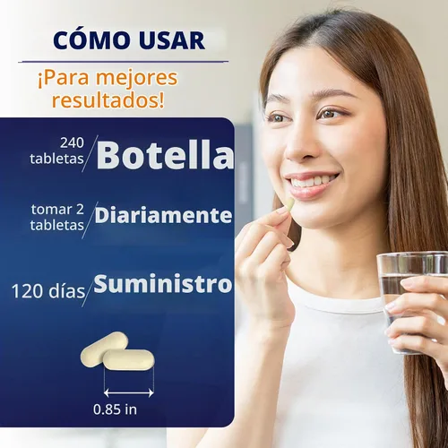 Vista 3 de Vitamatic Citrato de Calcio con Vitamina D3 – 240 Tabletas – Citrato de Calcio de Alta Absorción con D3 – Sin OGM, Sin Gluten