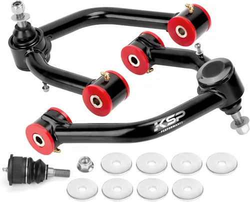 Vista 12 de KSP PERFORMANCE - Brazos de control superiores delanteros, ajustables de 2 a 4 pulgadas, 2 piezas, negros