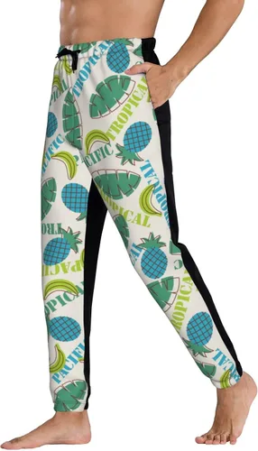 Vista 4 de Pantalones deportivos para hombre con diseño de mariposas y flores, con bolsillos, casuales, para correr, entrenamiento, para hombre