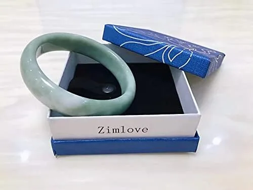 Vista 4 de Pulsera de jade natural para mujer, estilo clásico, retro, chino, jade, con certificado y caja de regalo