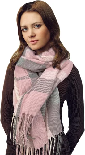 Vista 7 de Loritta Bufanda para mujer, chales largos a cuadros, para invierno, cálida, bufandas grandes, regalos