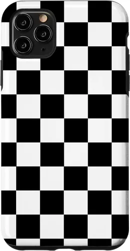 Vista 13 de Checked Chessboard Black Case for iPhone 17