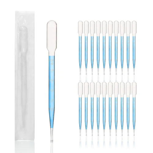 Vista 7 de 100 pipetas de transferencia estériles, vol. 0.1 fl oz, 0.0 fl oz graduadas, 5.512 in de largo, pipetas de aceites esenciales